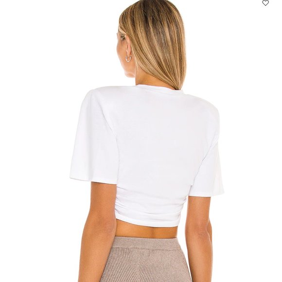 NEW Michael Costello x REVOLVE Emery Top in White - Picture 2 of 4